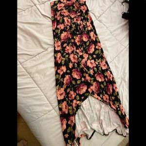 American Eagle long floral skirt